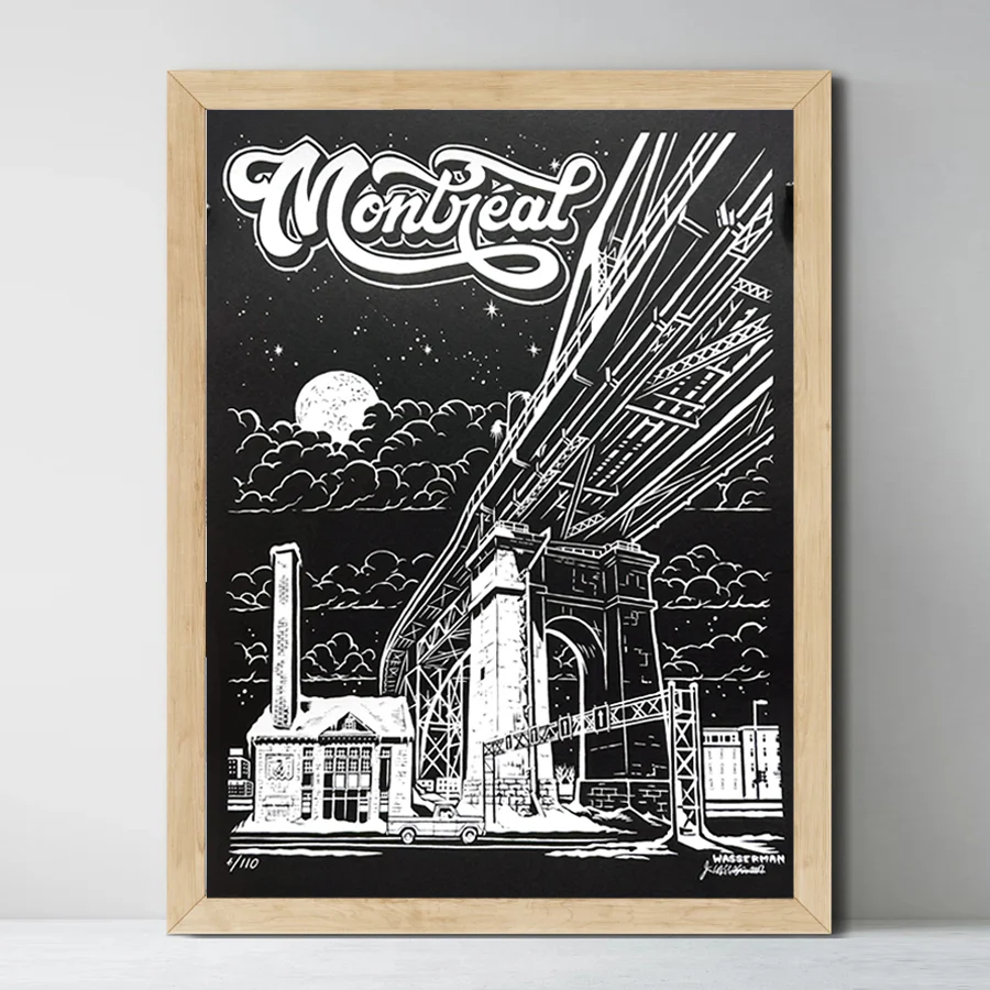 Affiche sérigraphiée 'The Bridge'