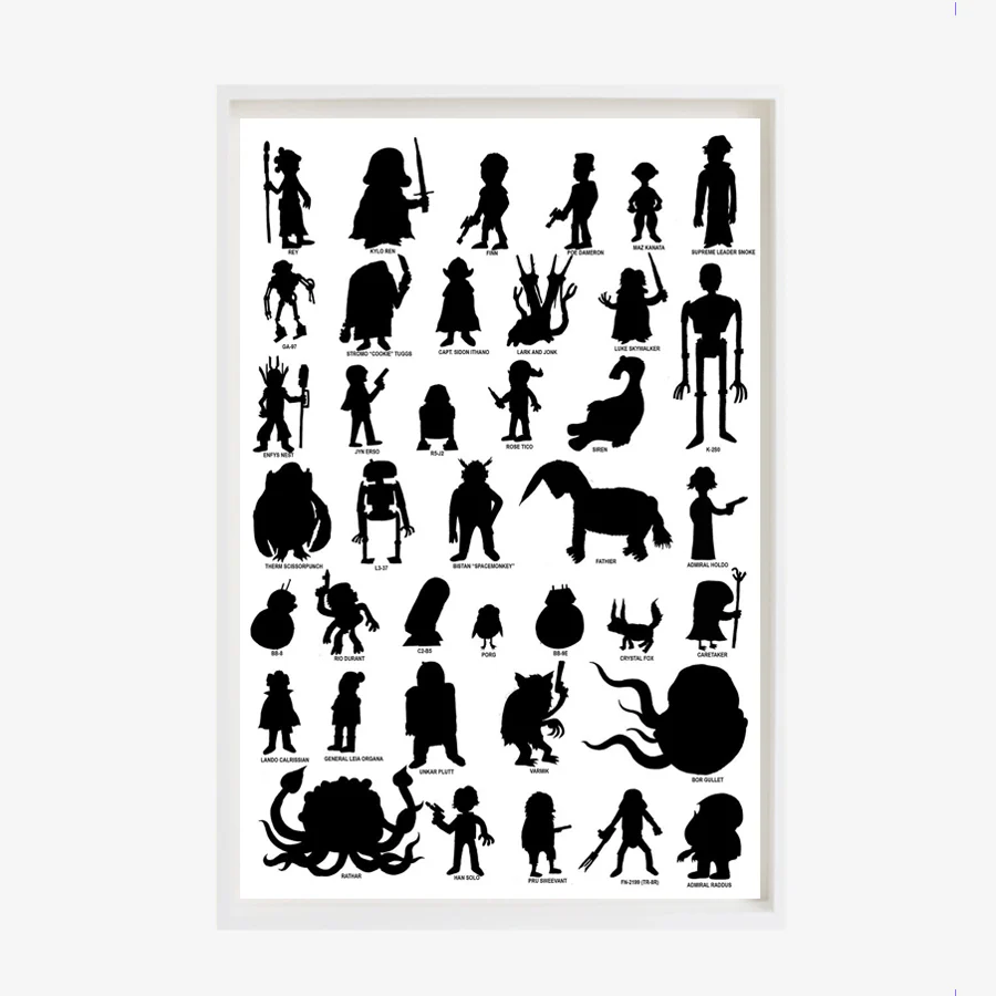 Affiche 'Star Wars, nothing but Star Wars II' - Deuxième trilogie - encadrée [tel quel] - Image 4