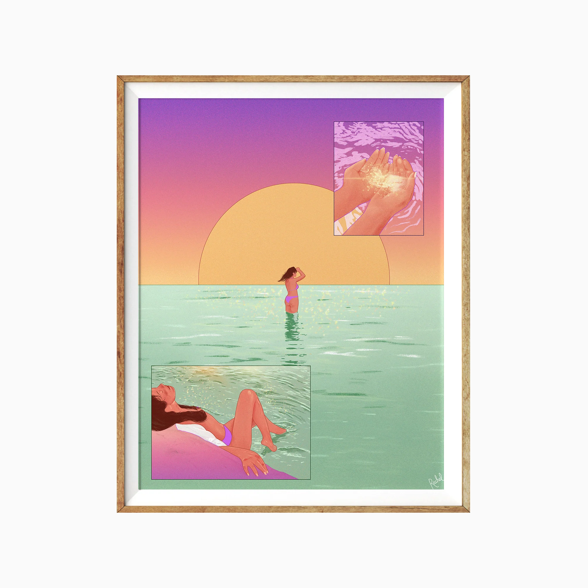 Affiche 'Topless on the beach'