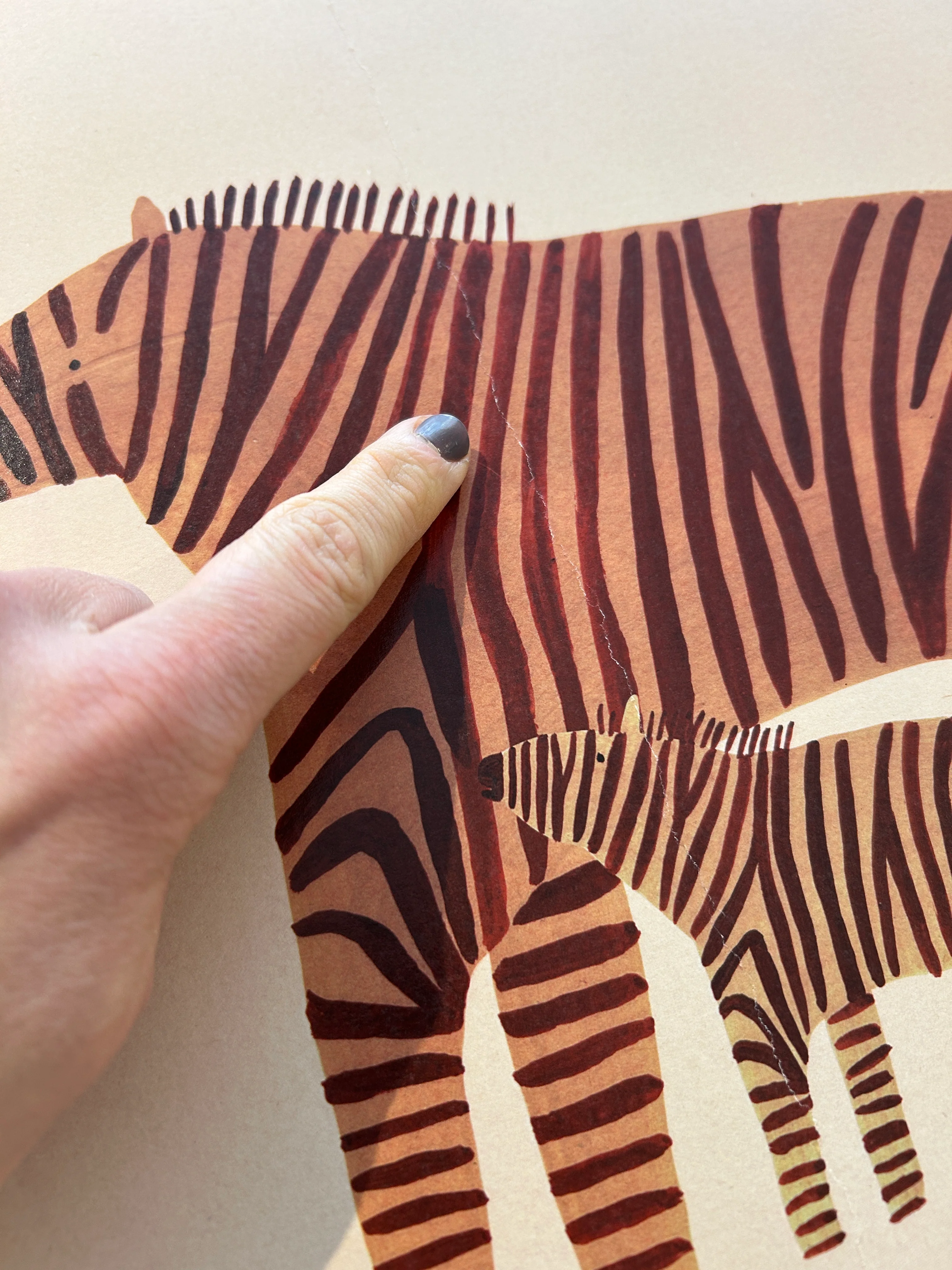 Affiche 'Zebra Family' [tel quel] - Image 2