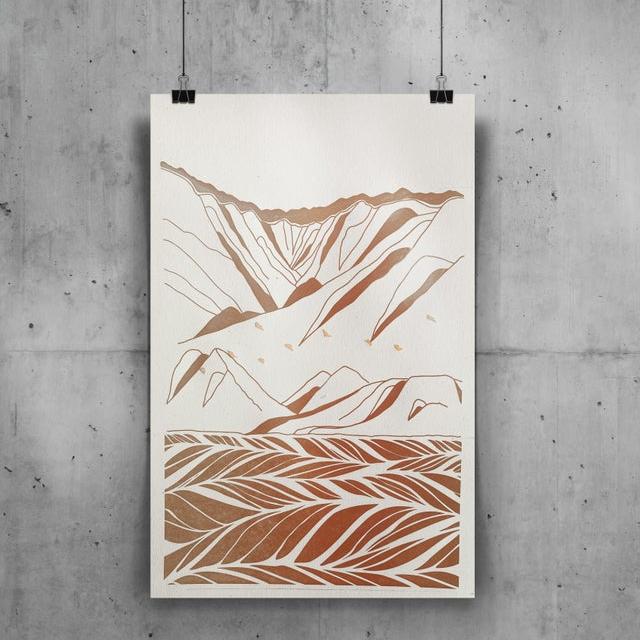 Affiches letterpress 'To the sea' [seul ou en triptyque] - Image 3