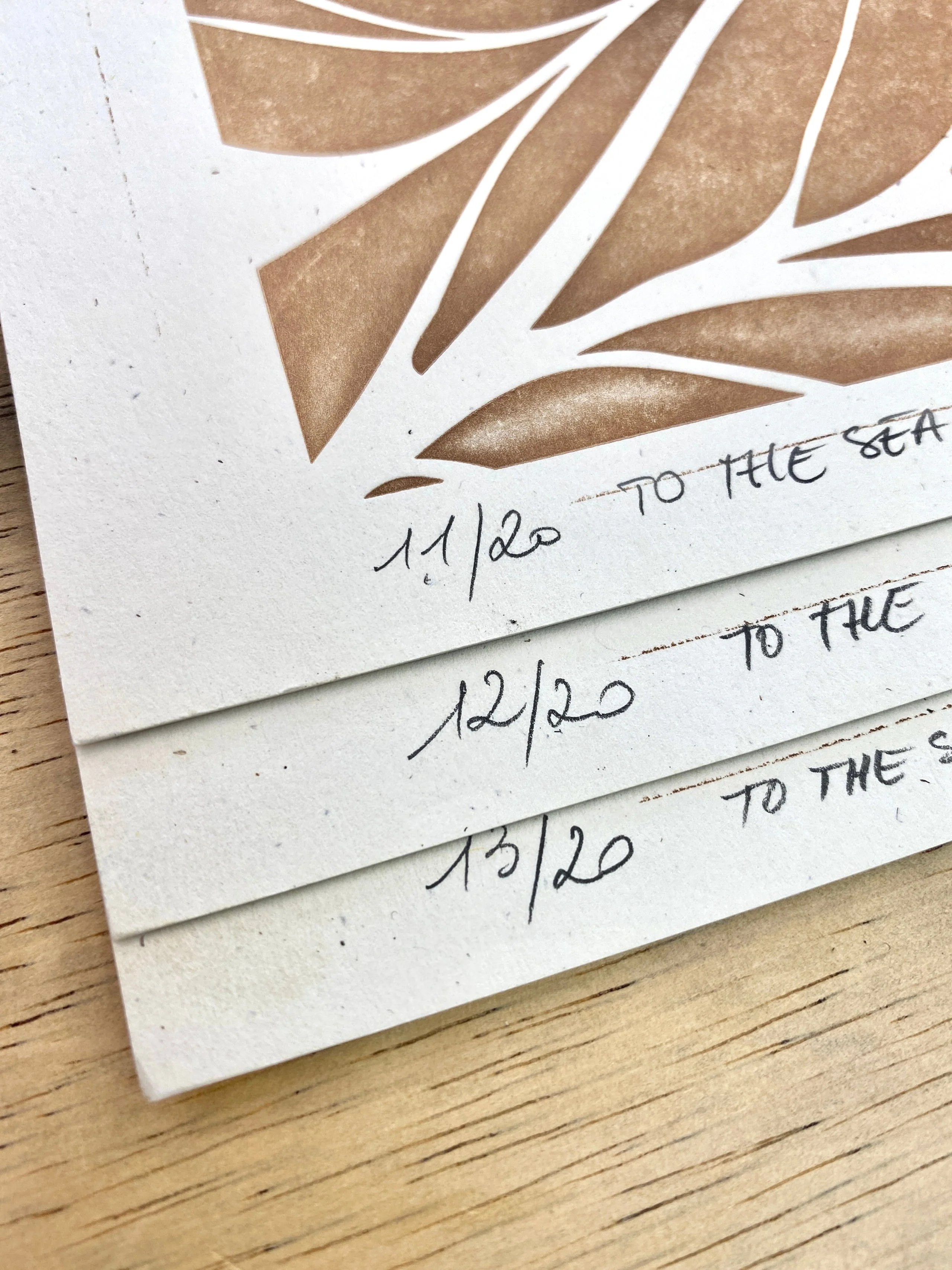 Affiches letterpress 'To the sea' [seul ou en triptyque] - Image 9