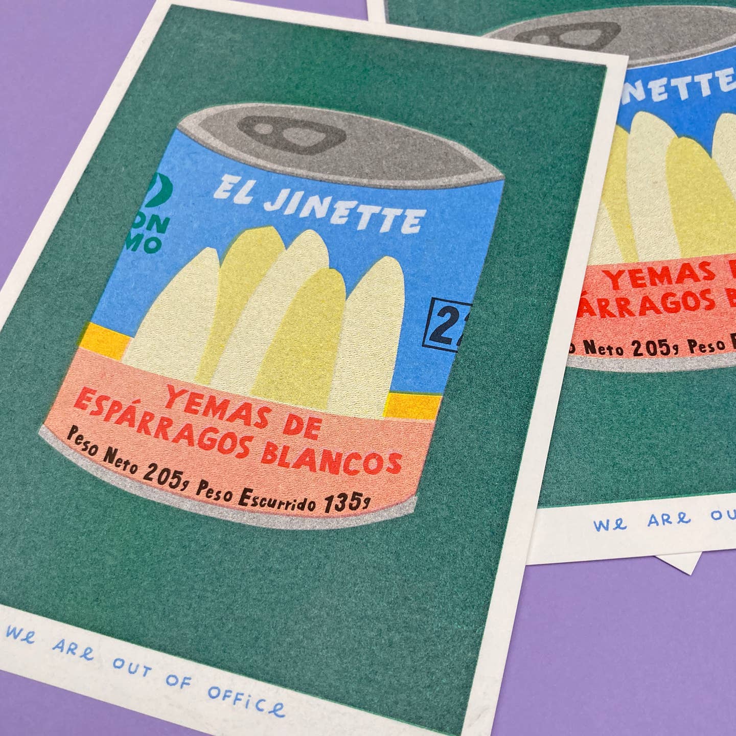 Affichette risographie 'Can of Esparragos' - Image 2