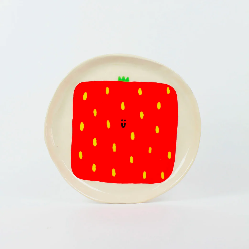 Assiette en céramique Fraise