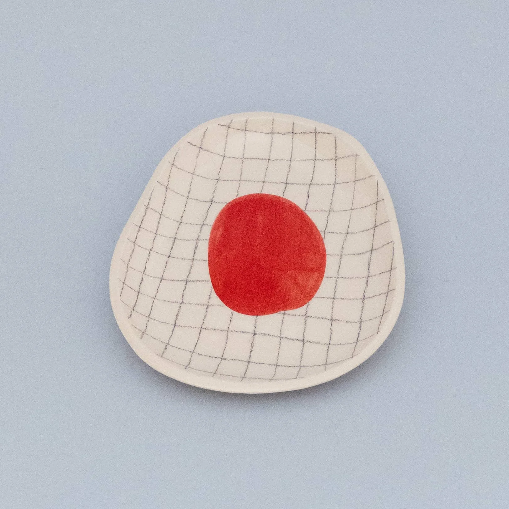 Assiette en céramique Grille - Image 4