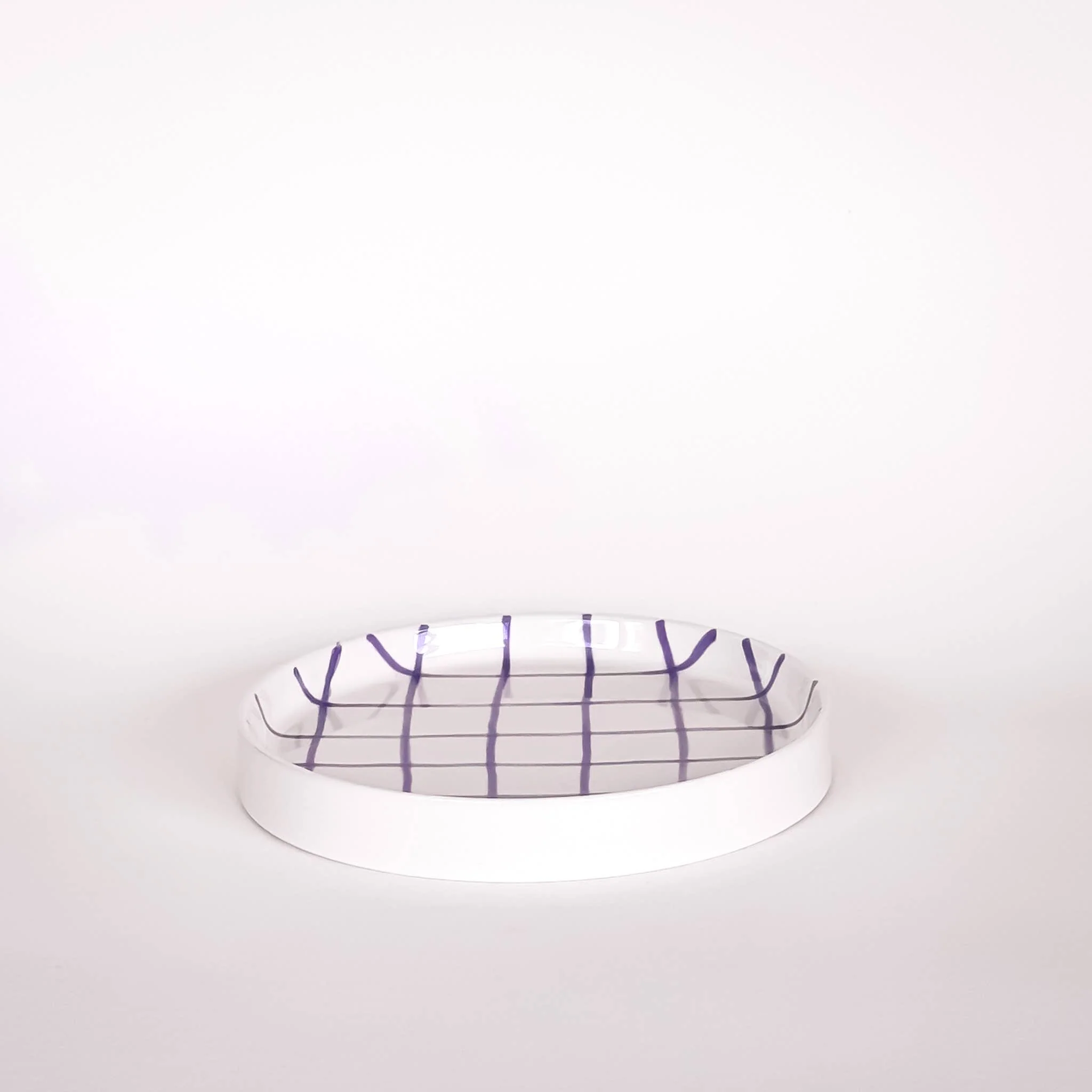 Petite assiette Grid palazzo pourpre - Image 2