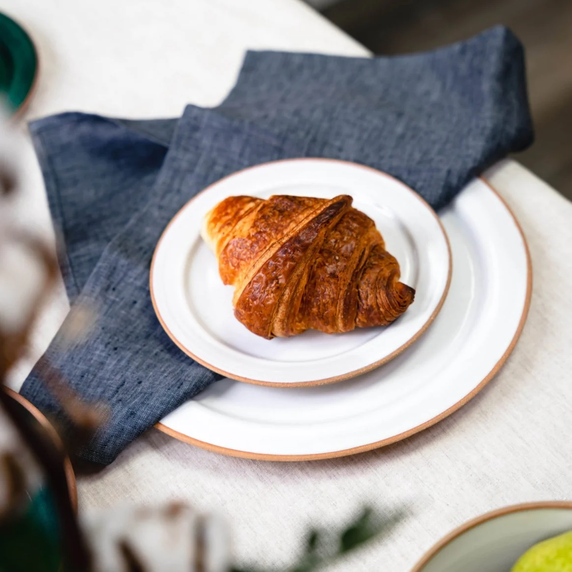 Assiettes et bols en grès Blanc [tailles variées] - Image 2
