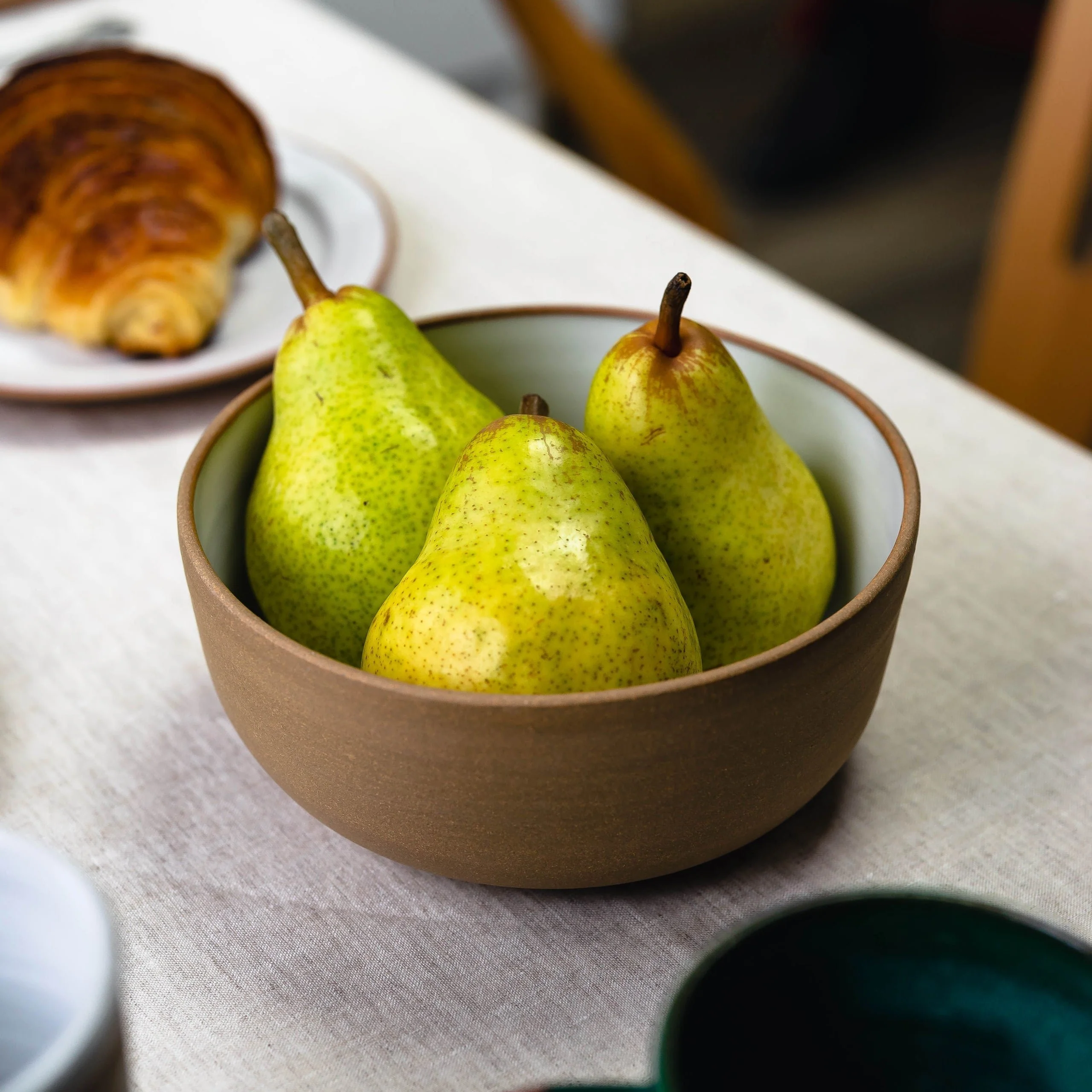 Assiettes et bols en grès Blanc [tailles variées] - Image 4