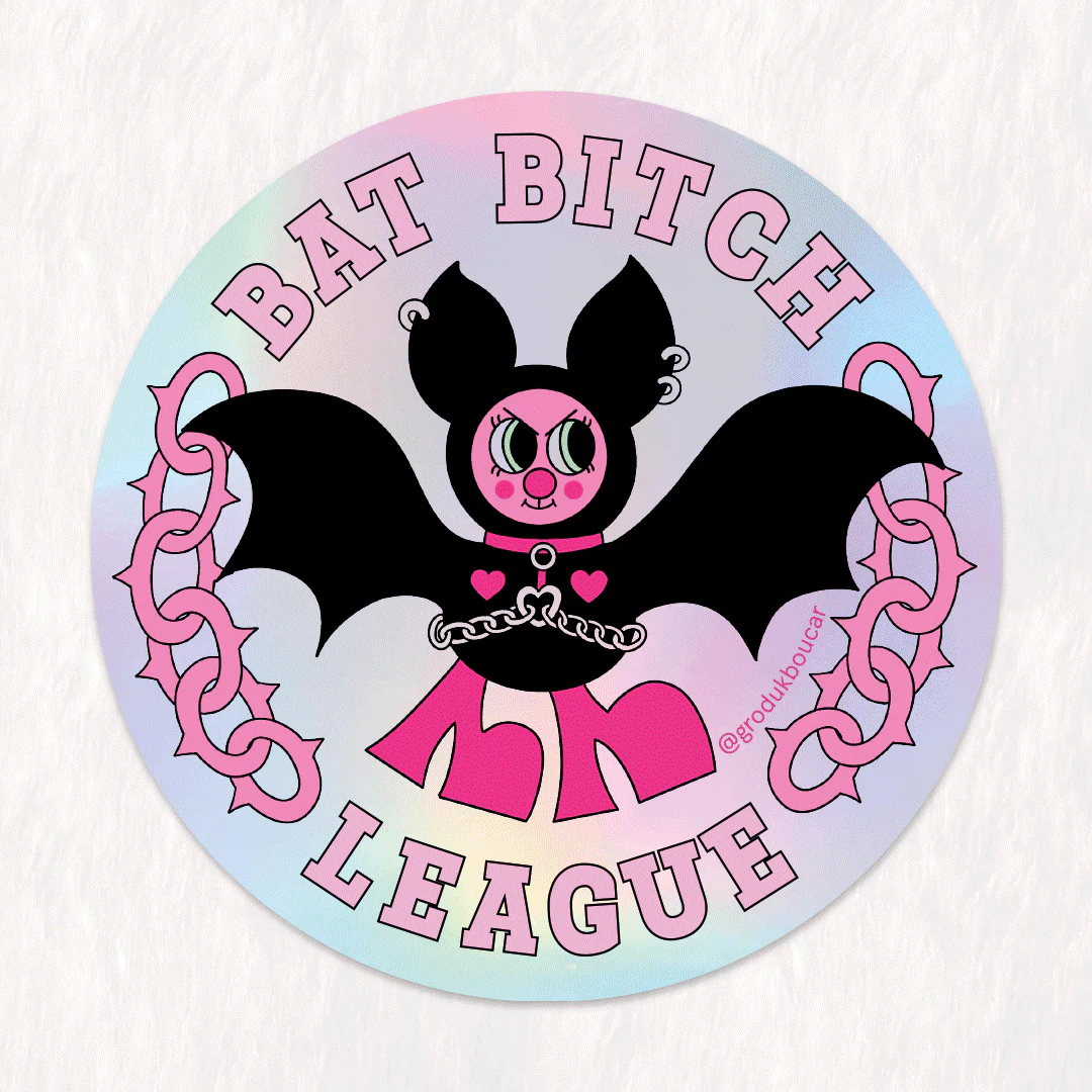 Autocollant Bat Bitch