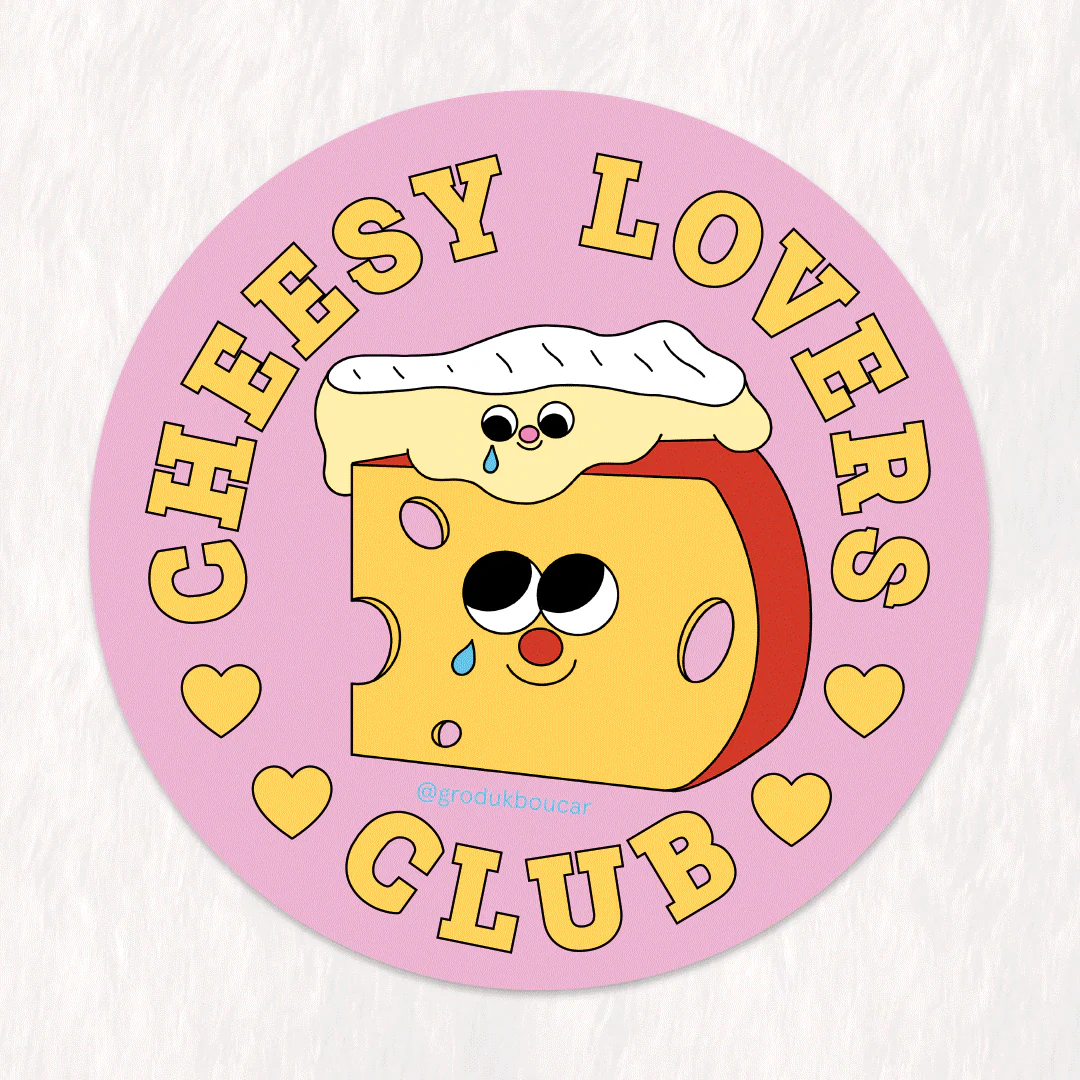 Autocollant Cheesy Lovers