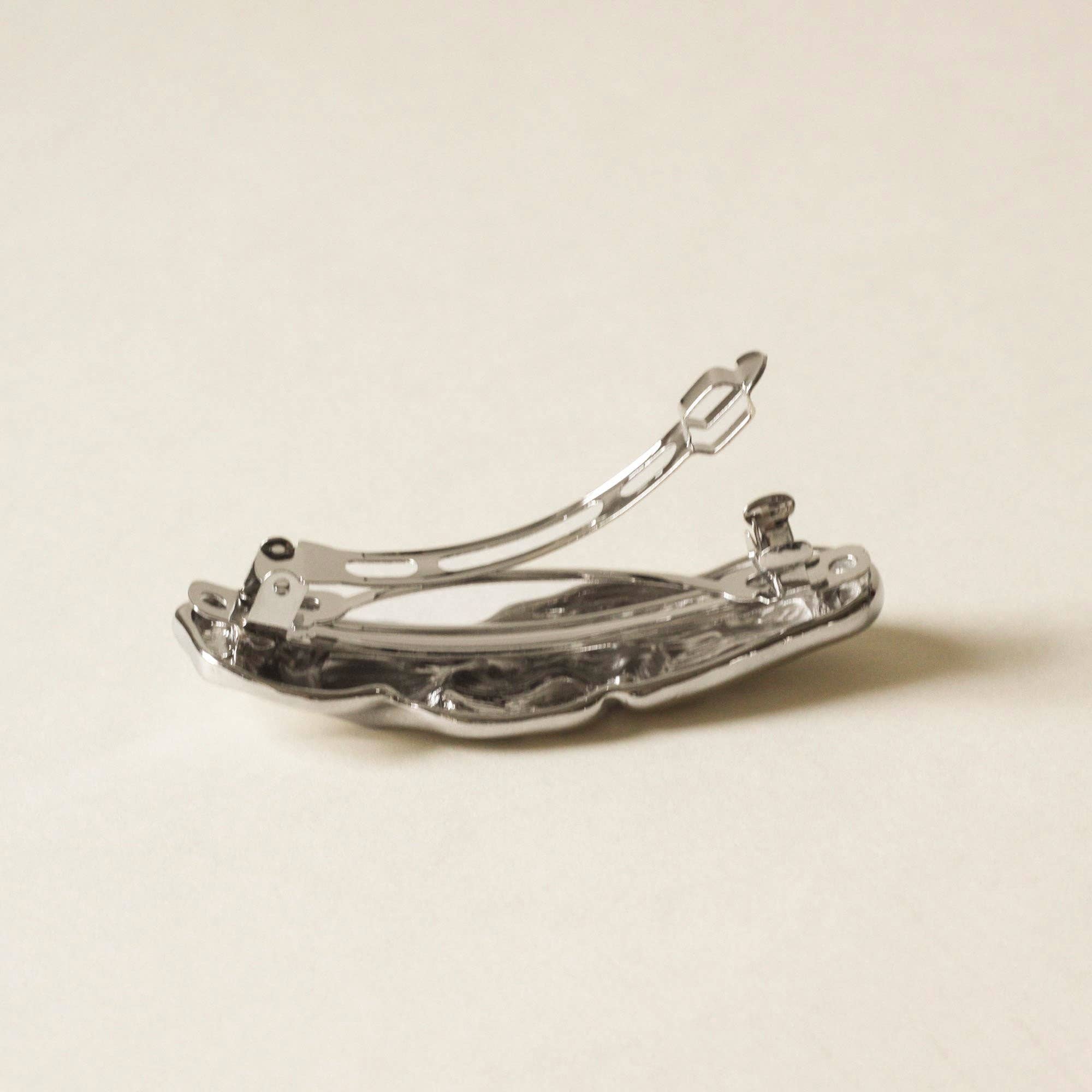 Barrette métallique texturée - Image 2