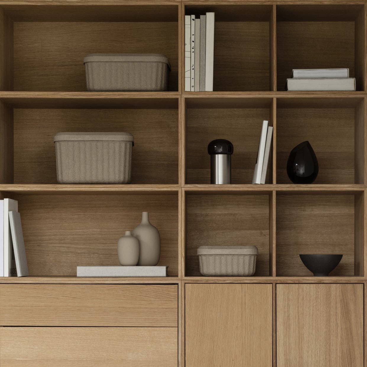 Boîte de rangement en pâte de papier [formats variés] - Image 5