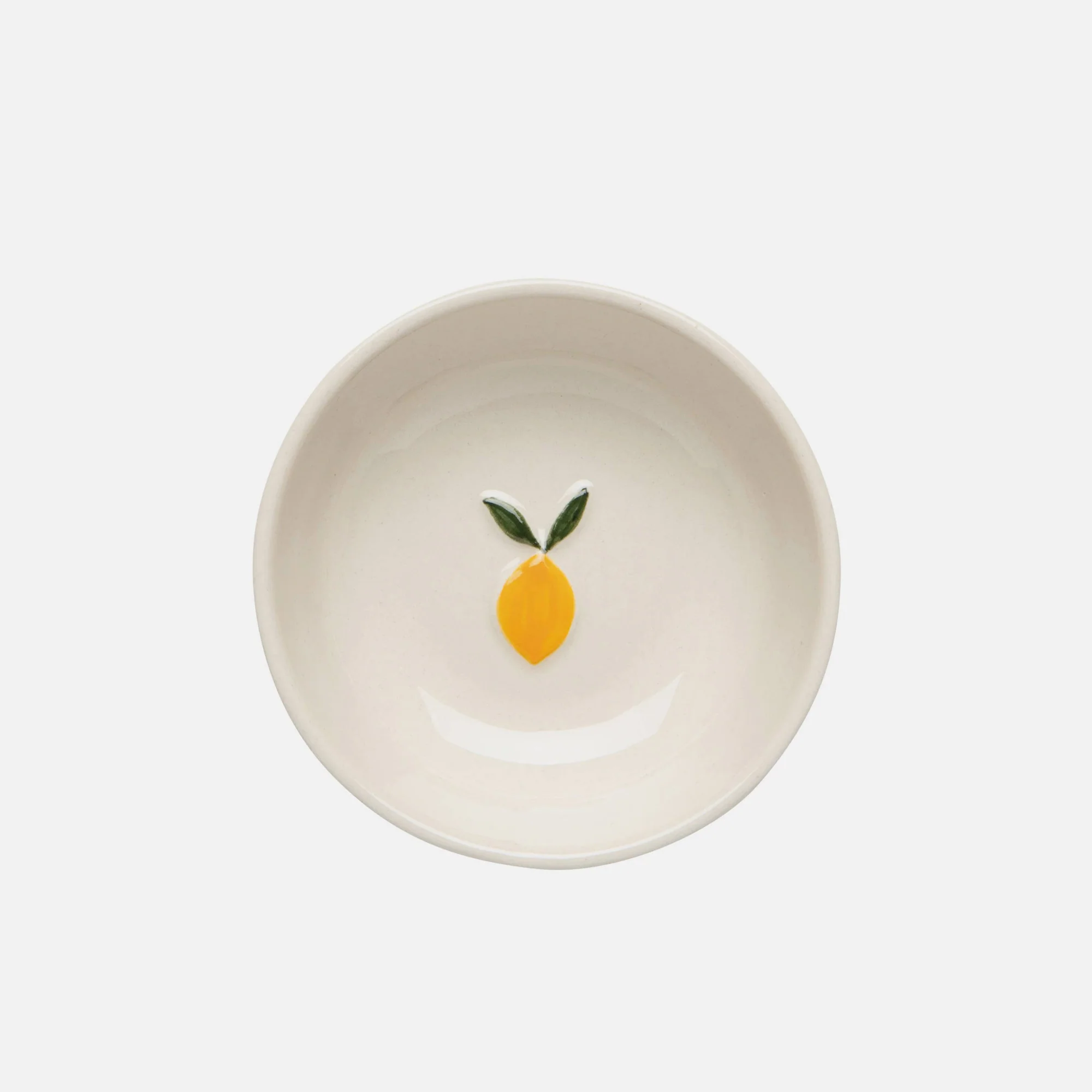 Petite assiette en relief Citron