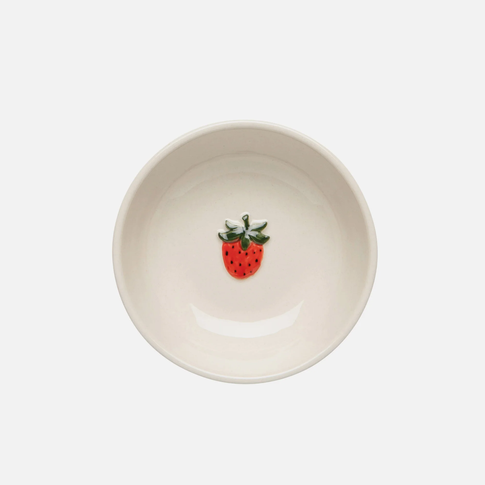 Petite assiette en relief Fraise