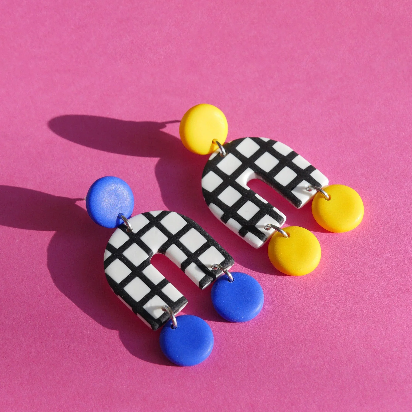 Boucles d'oreilles Arch bleu - Image 3