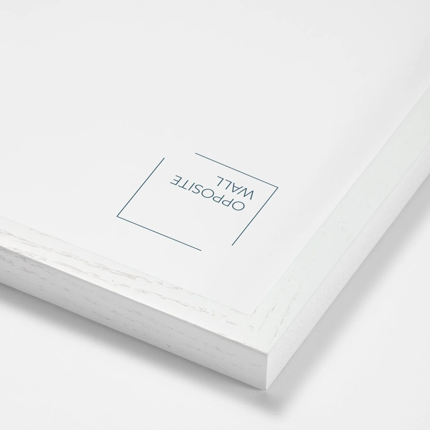 Cadre bois blanc et plexiglas [8 x 10 po]