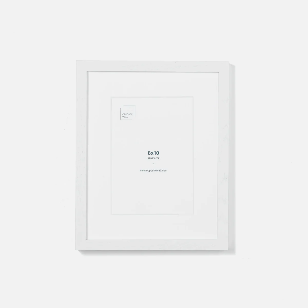 Cadre bois blanc et plexiglas [8 x 10 po] - Image 2