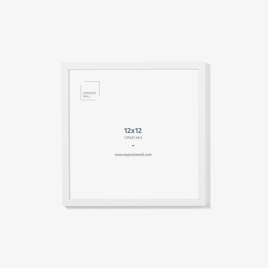 Cadre bois blanc et plexiglas [12 x 12 po] - Image 2