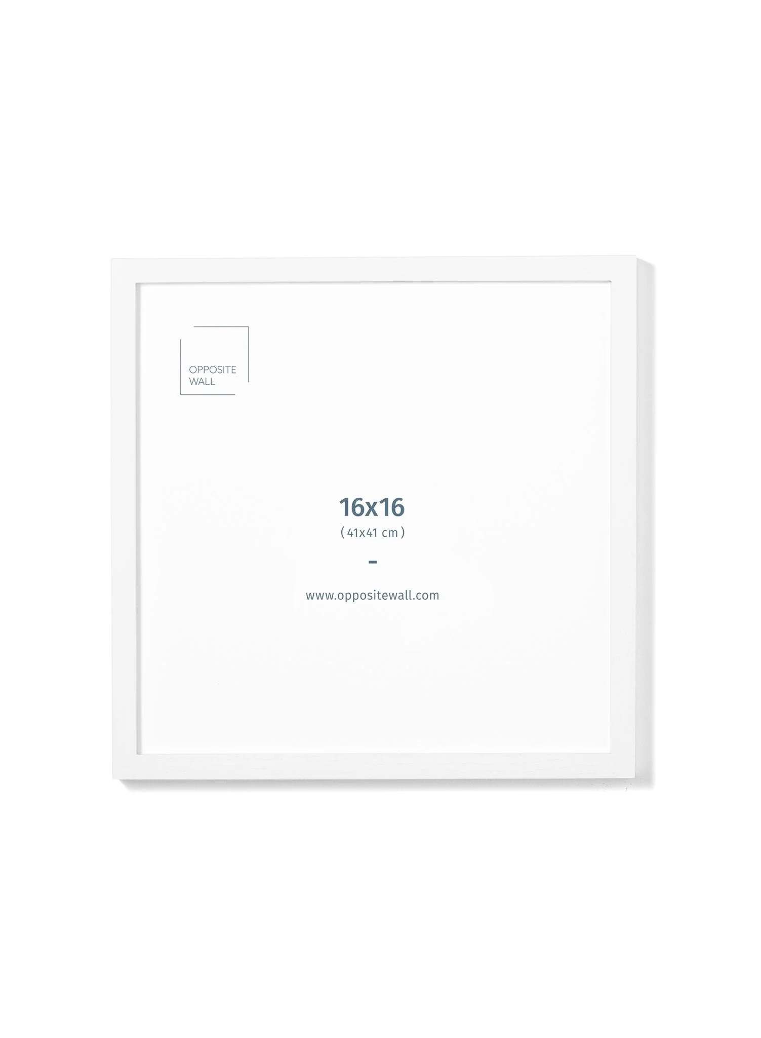 Cadre bois blanc et plexiglas [16 x 16 po] [tel quel] - Image 2