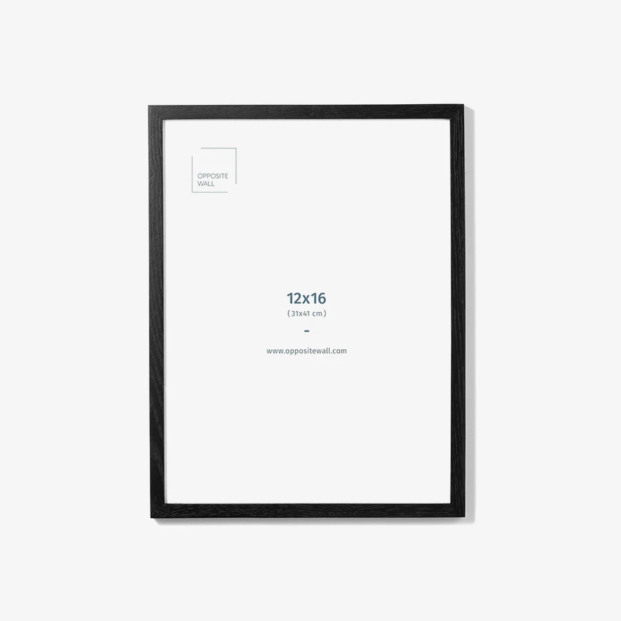 Cadre bois noir et plexiglas [12 x 16 po] - Image 2