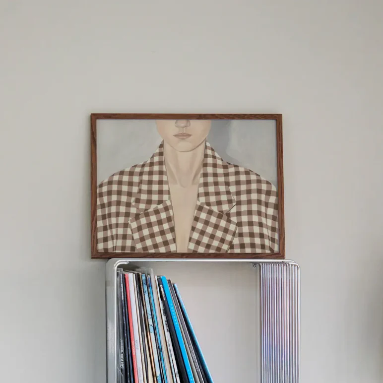 Cadre chêne foncé et plexiglas [50x70cm] - Image 3