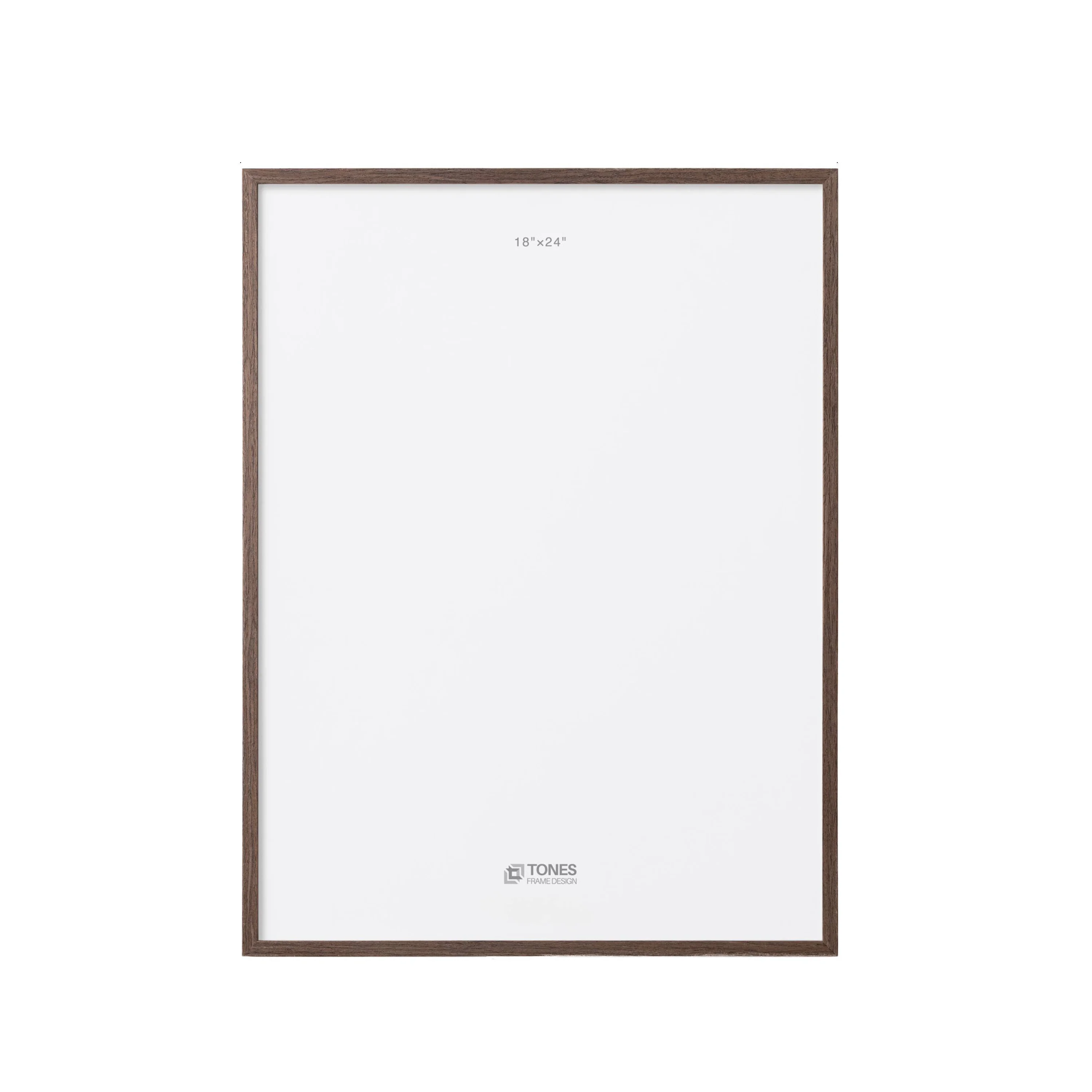 Cadre chêne foncé et plexiglas [18 x 24 po] - Image 2