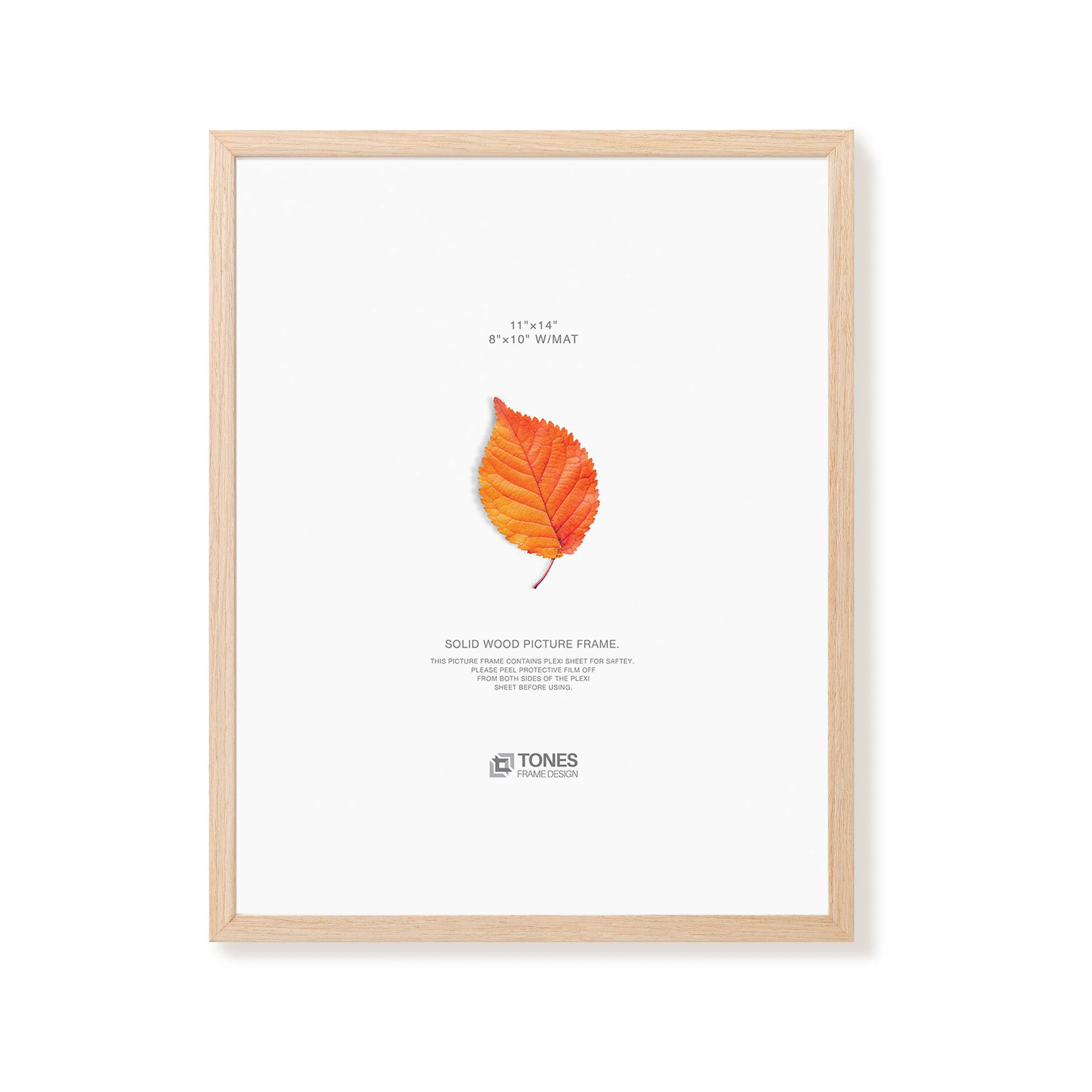 Cadre chêne et plexiglas [11 x 14 po] - Image 2