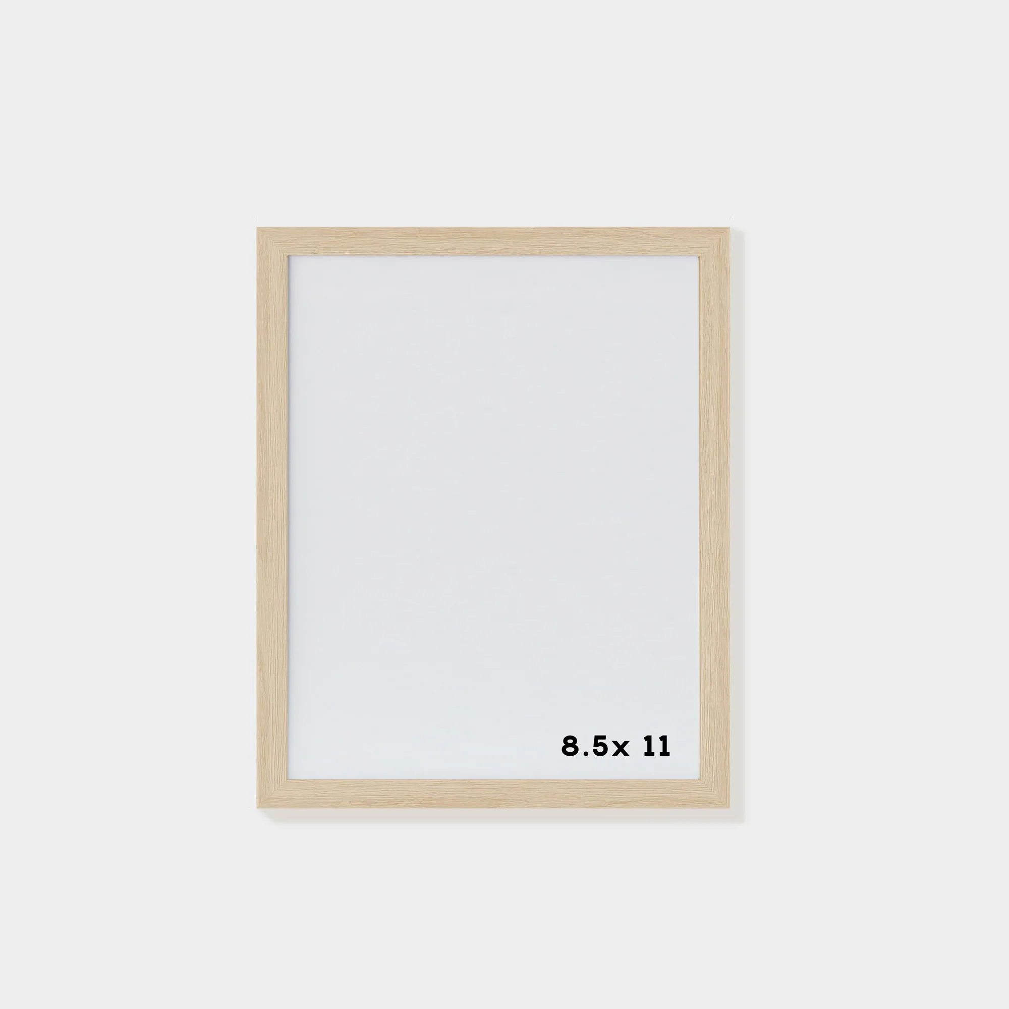 Cadre chêne et plexiglas [8.5 x 11 po] - Image 2