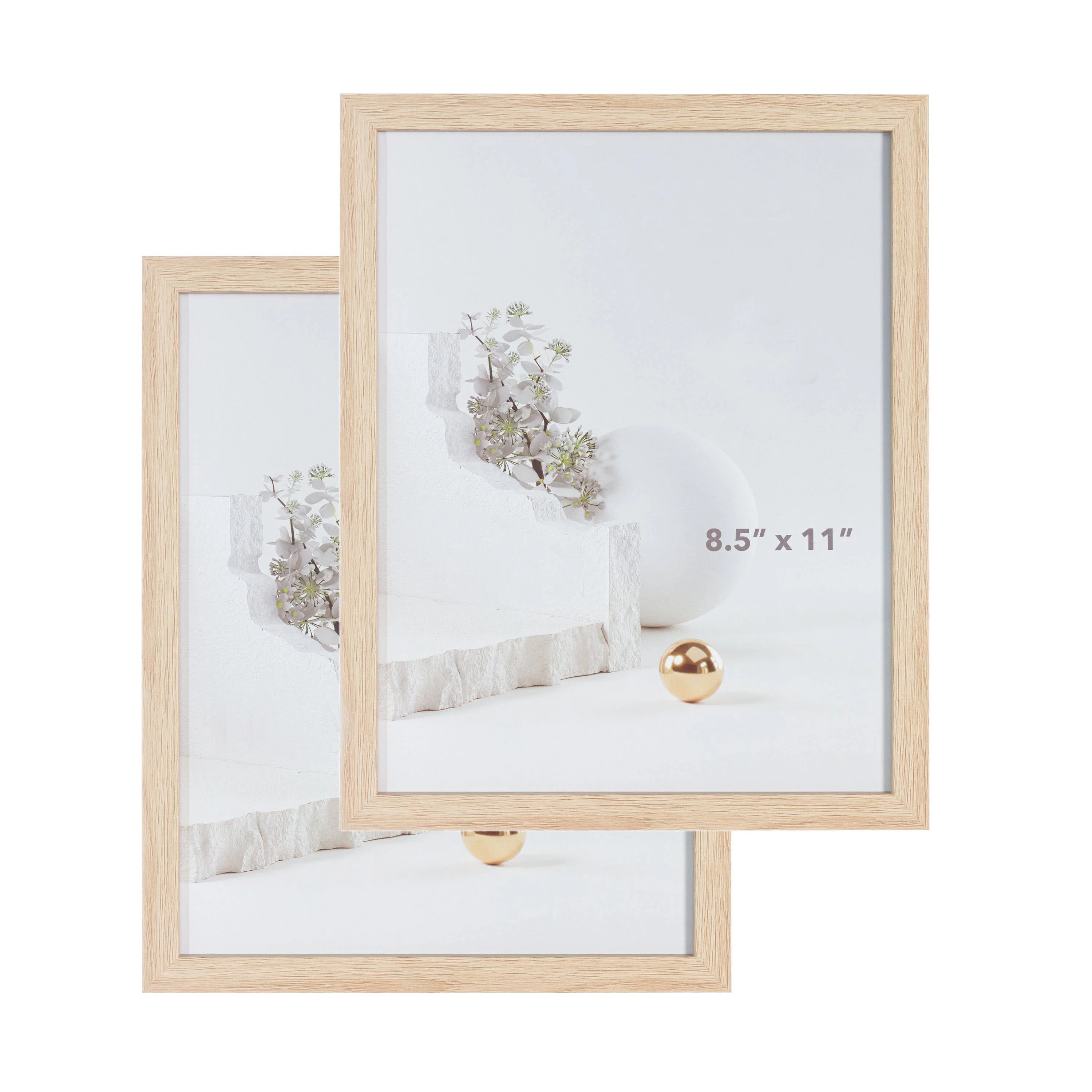 Cadre chêne et plexiglas [8.5 x 11 po] - Image 3