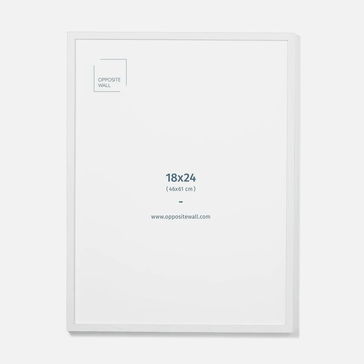 Cadre bois blanc et plexiglas [18 x 24 po] - Image 2
