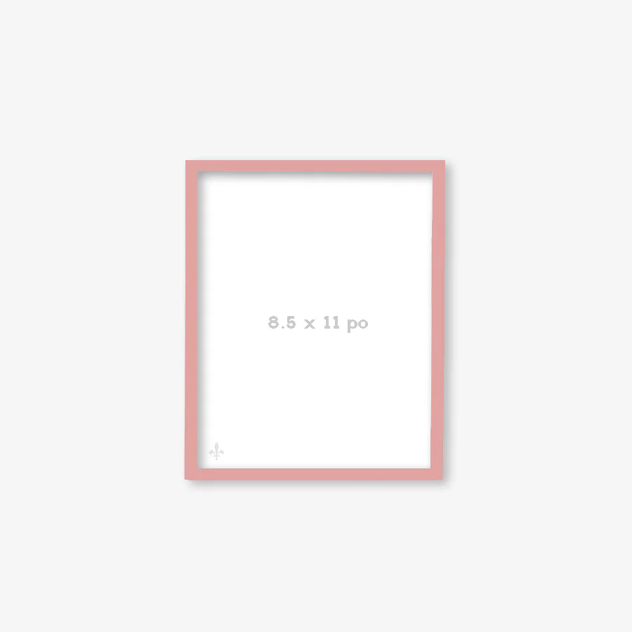 Cadre rose avec vitre [8.5 x 11 po] - Image 2