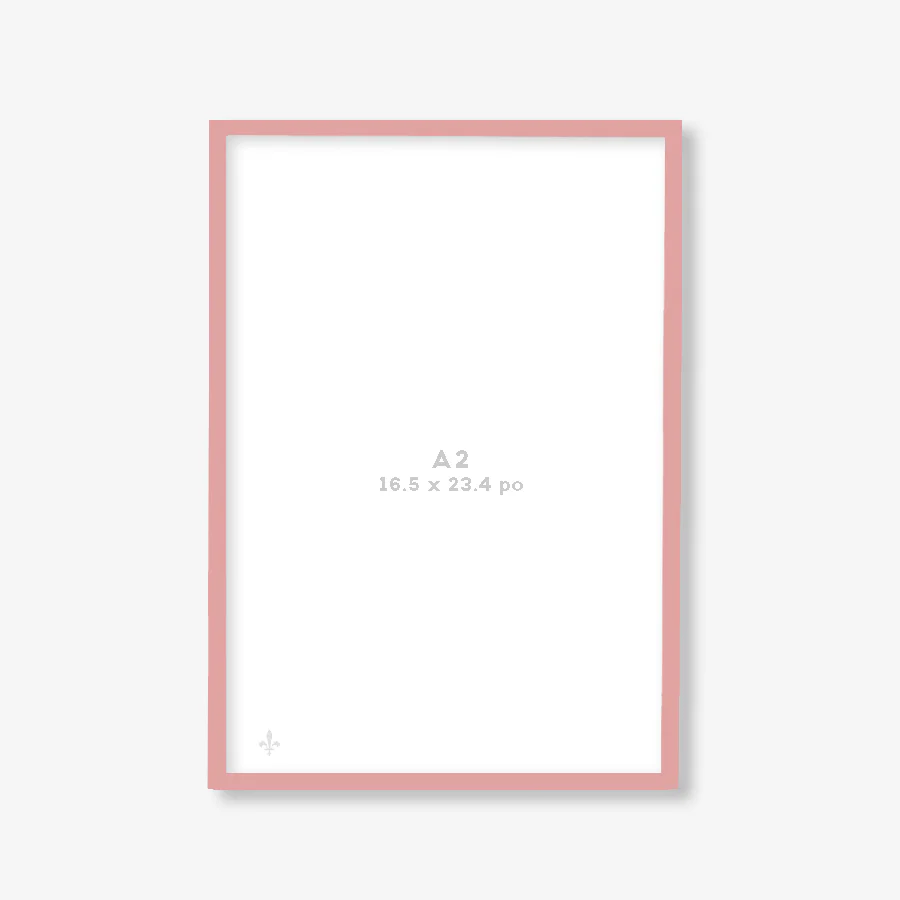 Cadre rose avec vitre [A2 - 16.5 x 23.4po] - Image 2