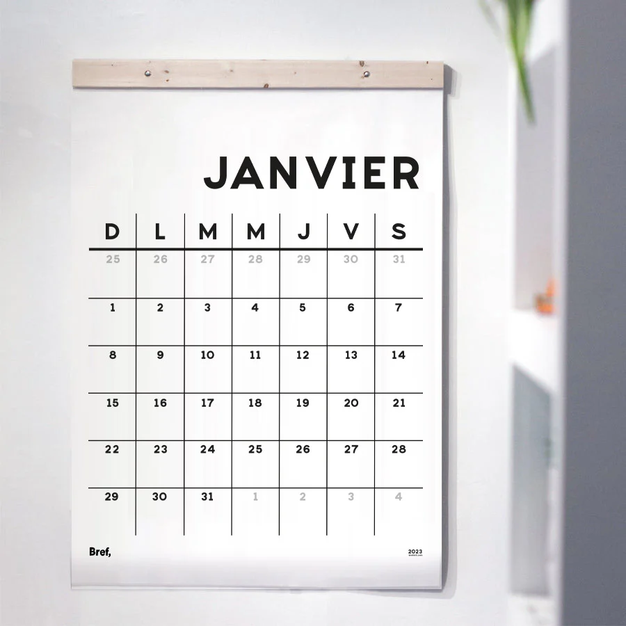 Calendrier géant 2026 [34x44po]