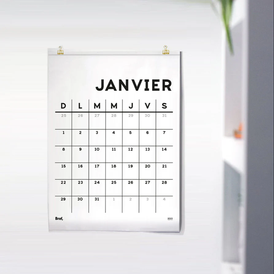 Calendrier moyen 2026 [24x34po]