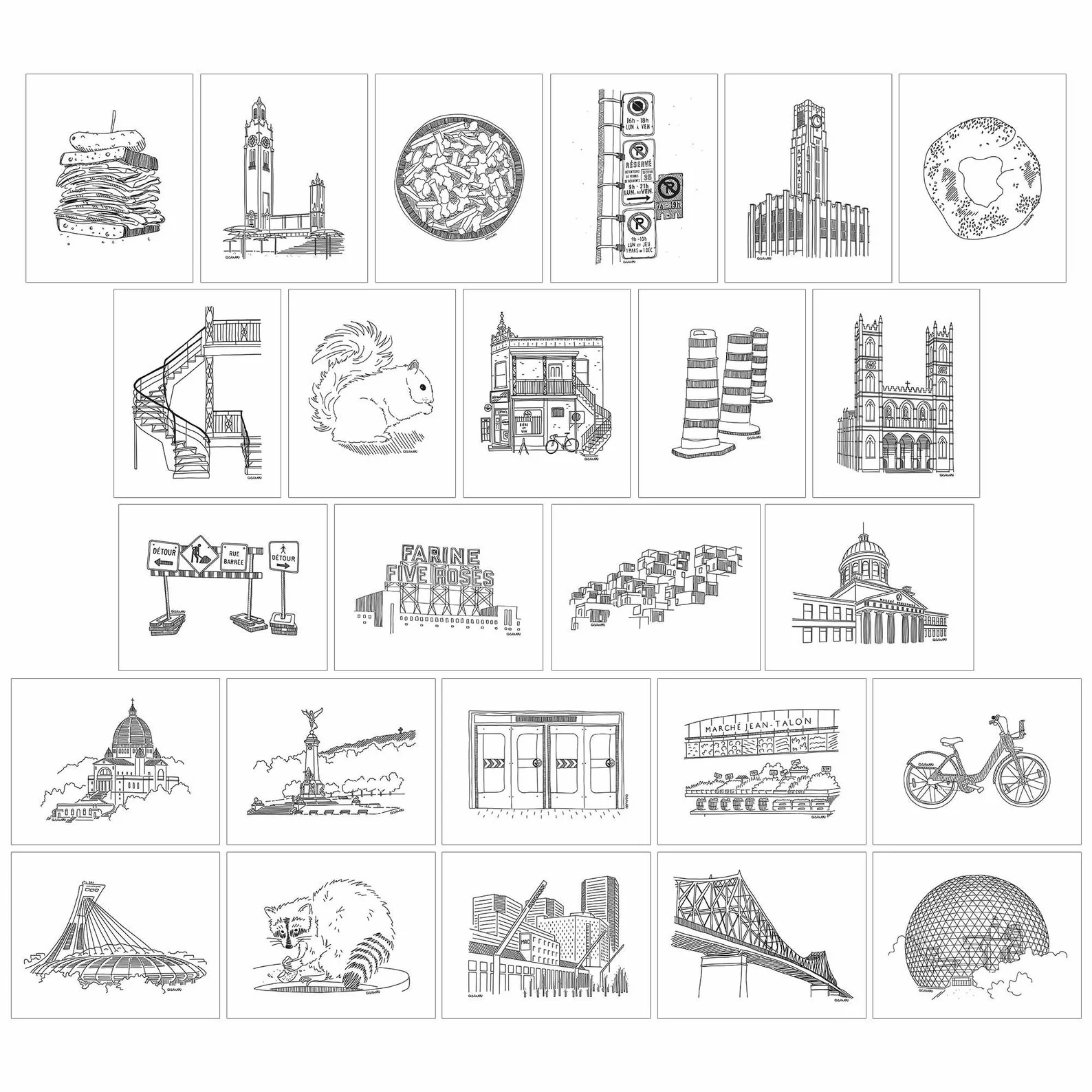 Carnet de 25 cartes postales de Montréal - Image 6