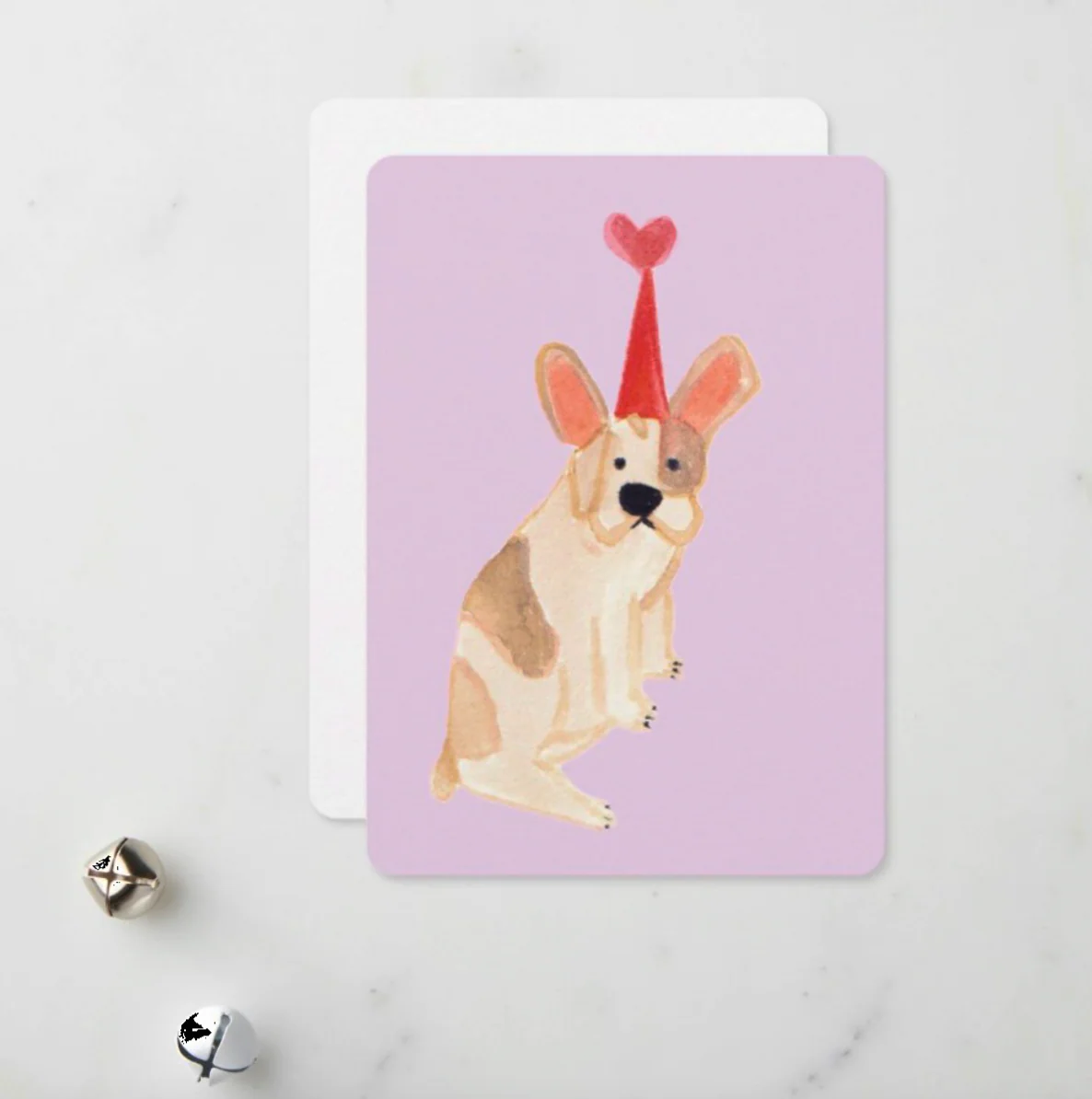 Carte de souhait Chien chapeau