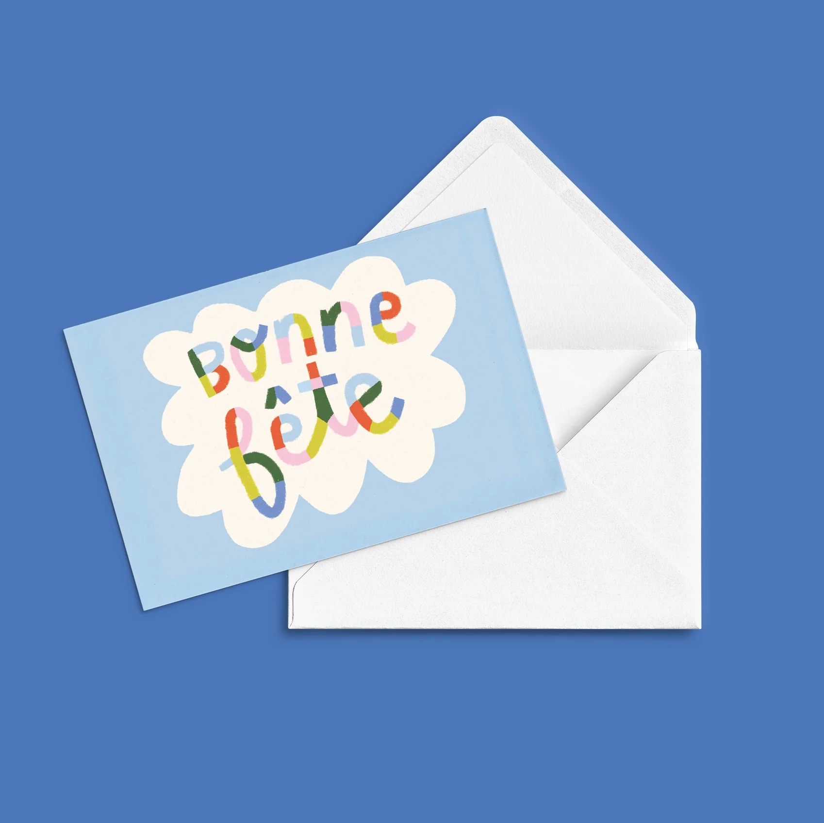 Carte de souhaits Bonne fête multicolore