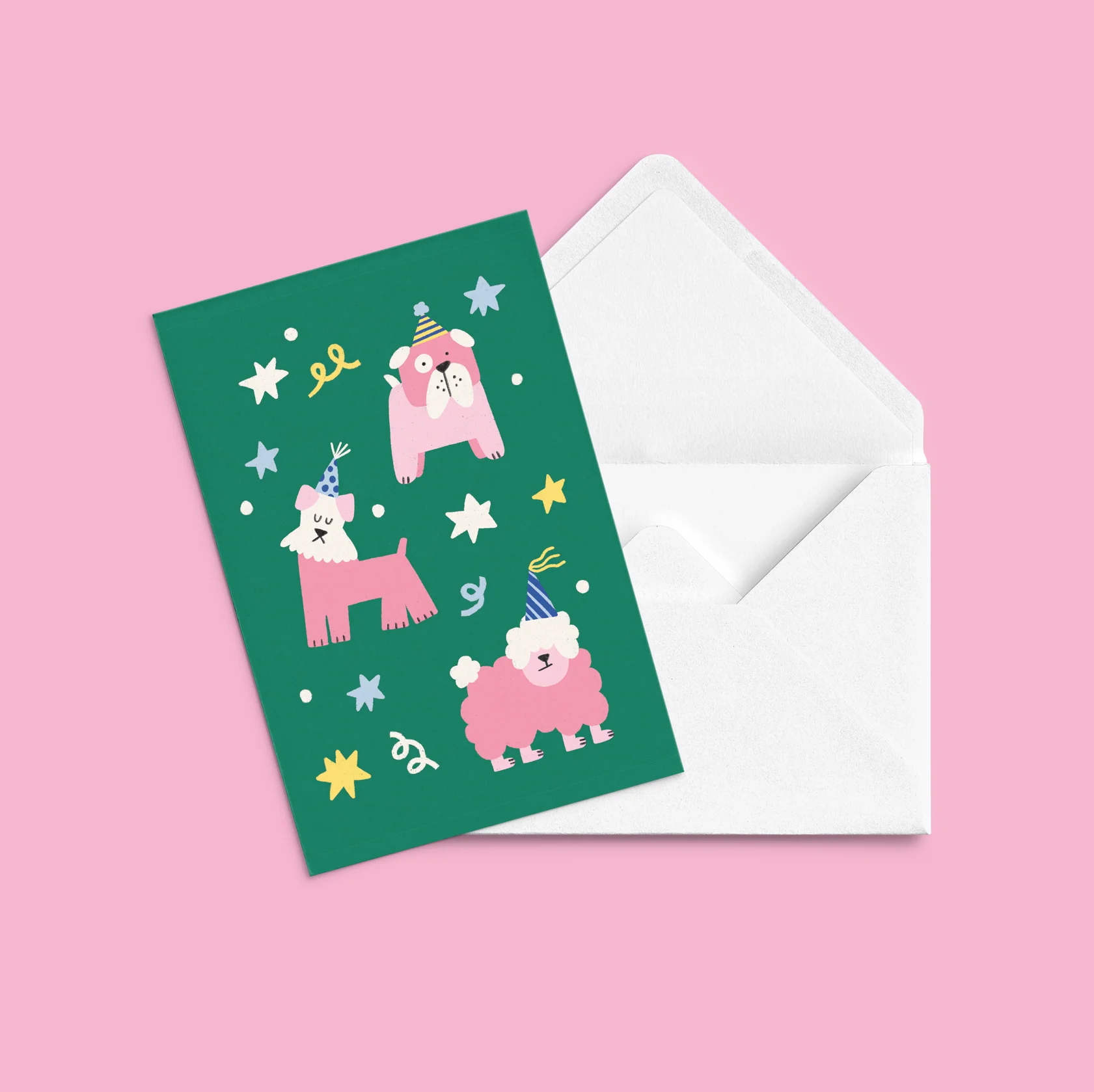 Carte de souhaits Chiens d'anniversaire