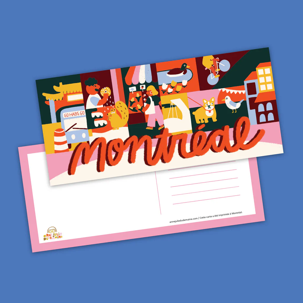 Carte postale 'Montréal et ses quartiers'