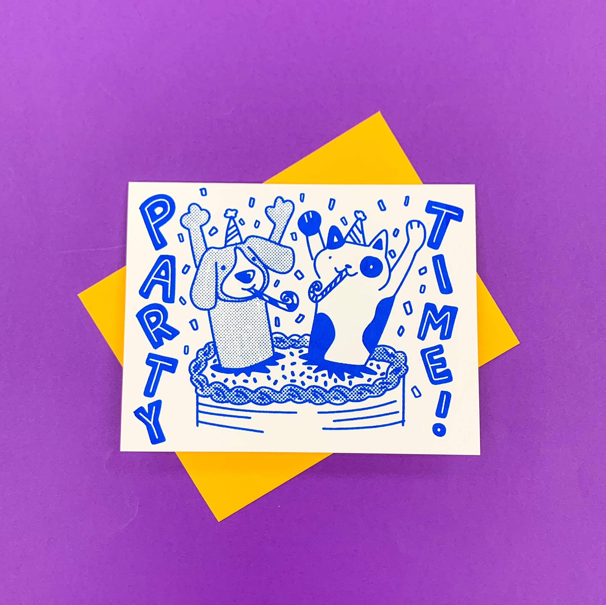 Carte de souhaits C'est l'heure de la fête!