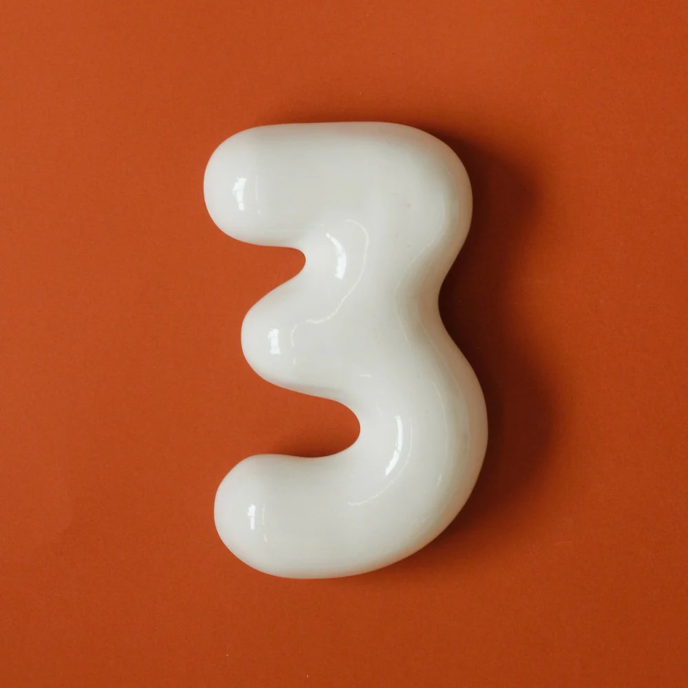 Chiffre décoratif en céramique [sur commande] - Image 6