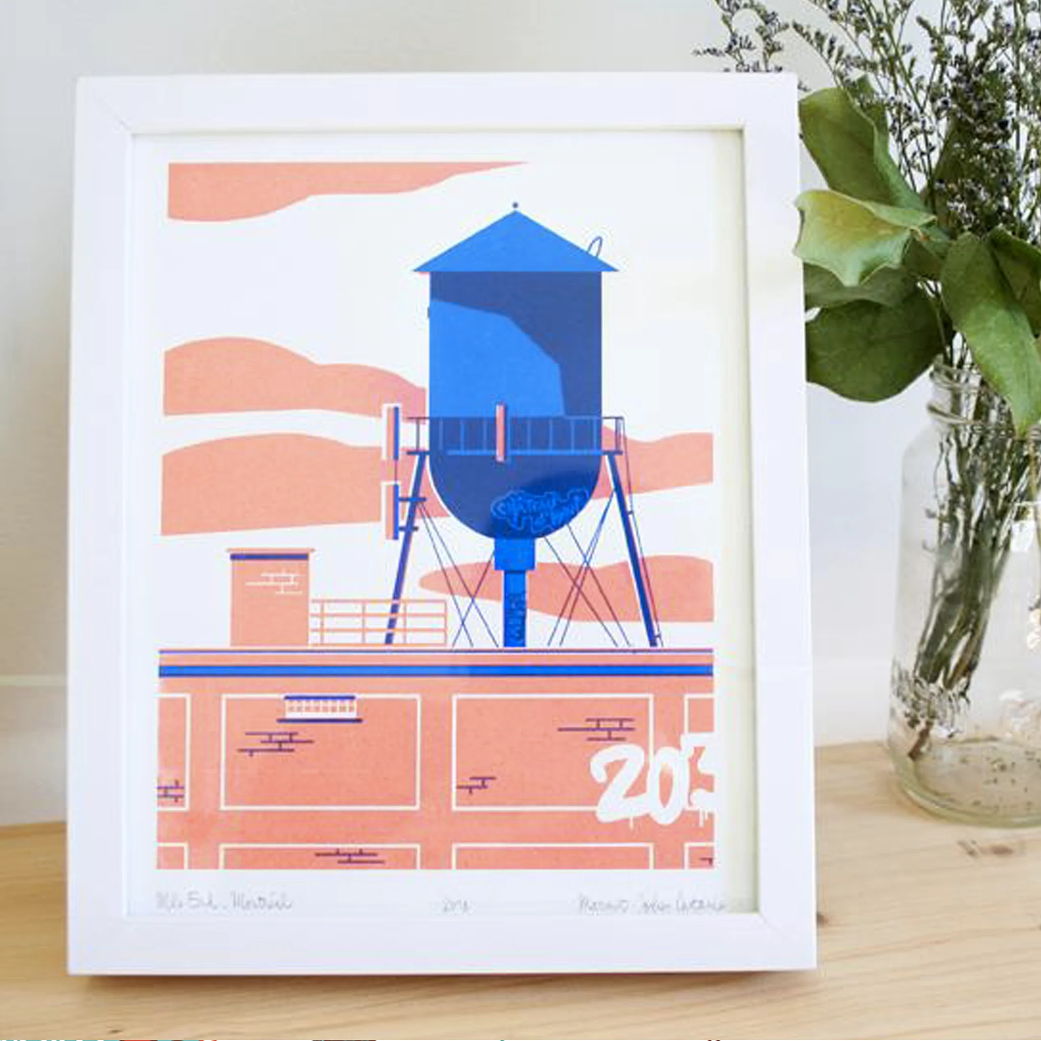 Affiche sérigraphiée 'Le Château d'eau' - Image 2