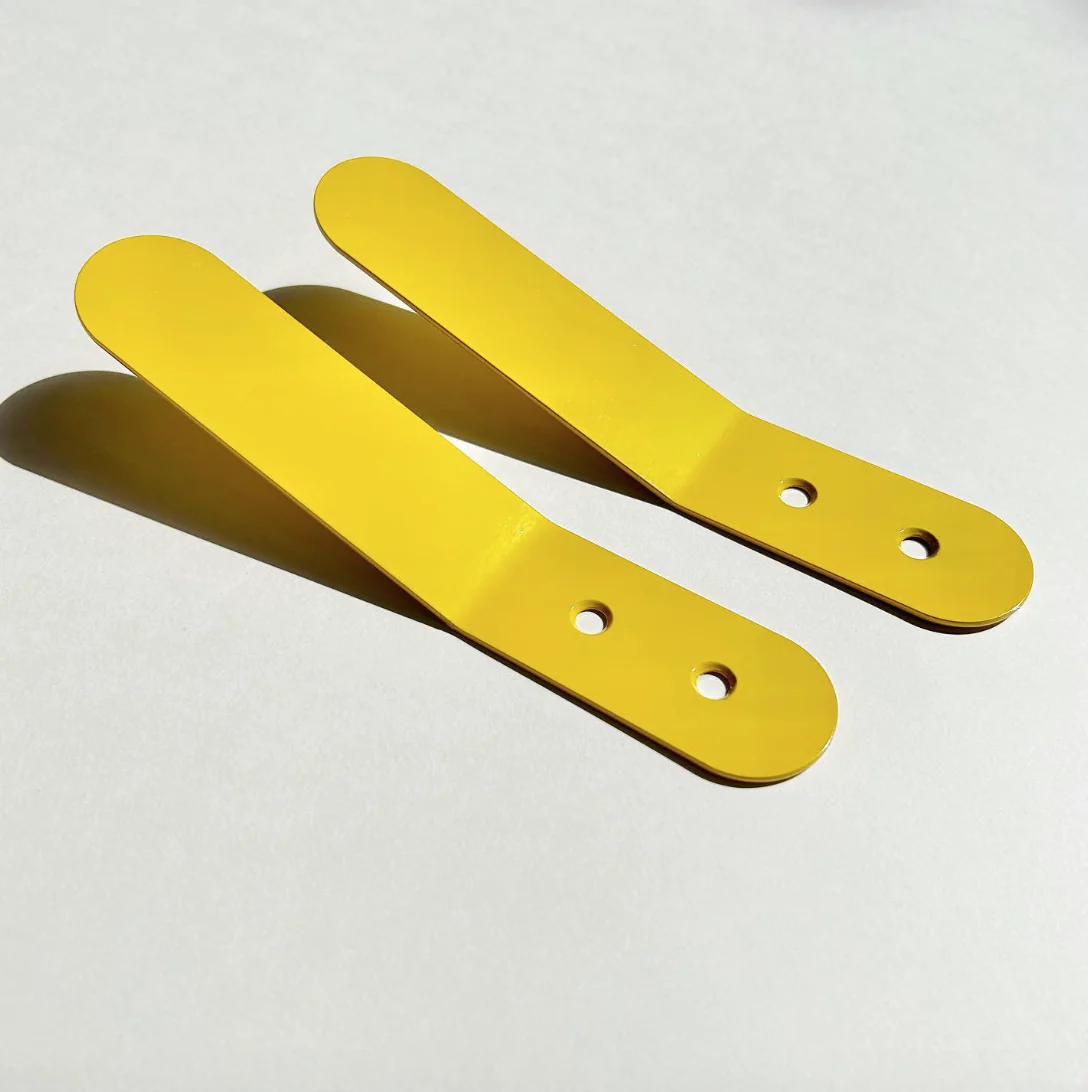 Crochet minimaliste jaune zinc