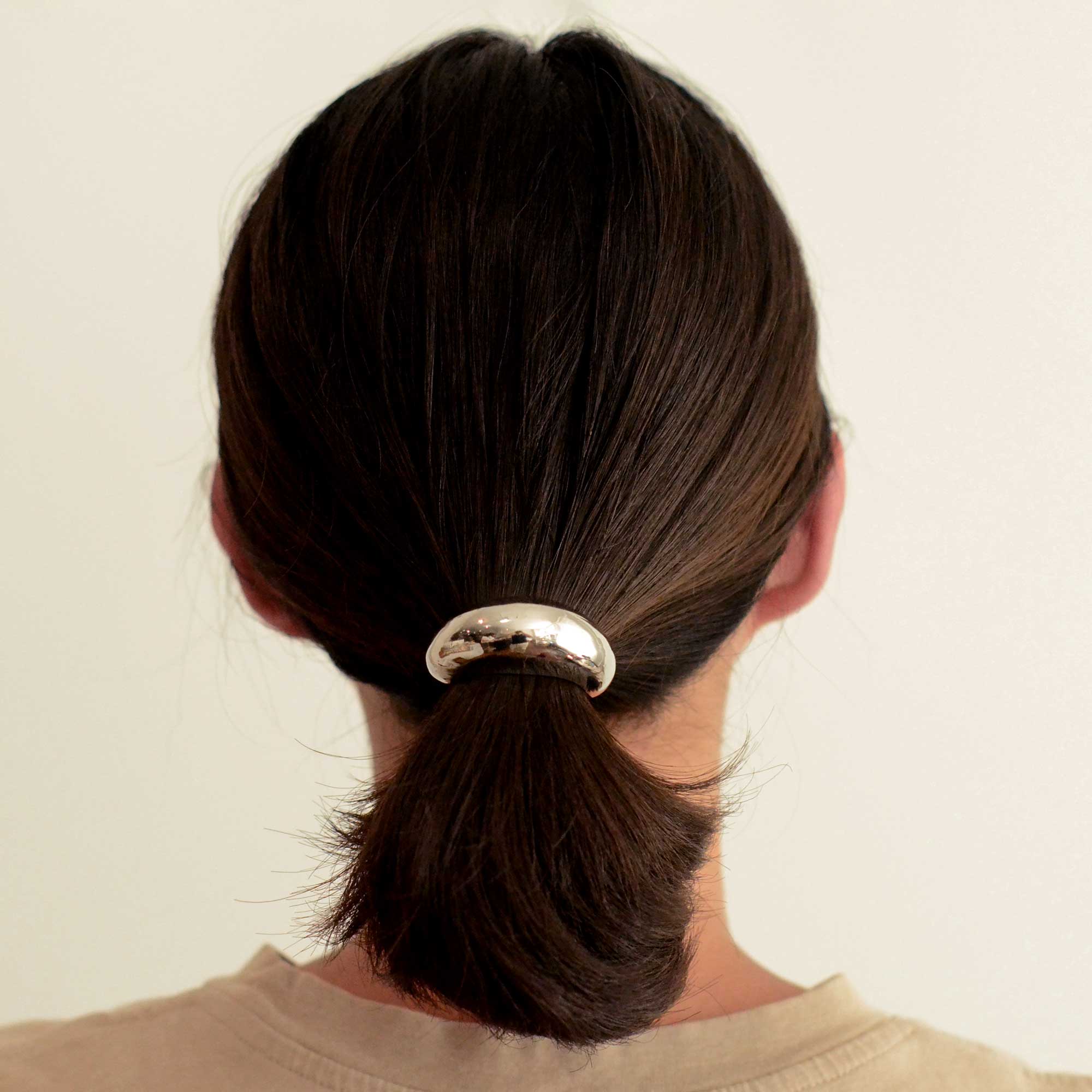 Élastique à cheveux à bracelet métallique - Image 2