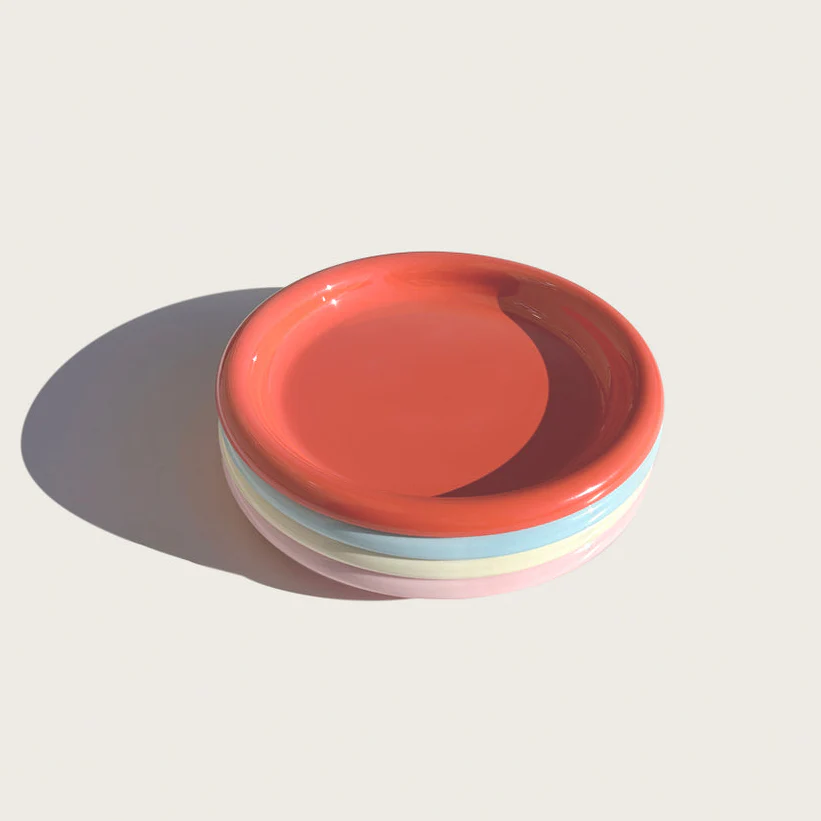 Ensemble de 4 assiettes assorties en mélamine Rolli