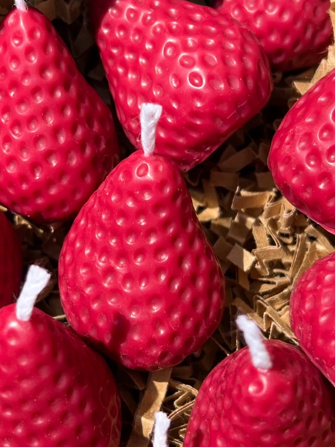 Ensemble de 5 bougies fraises - Image 2