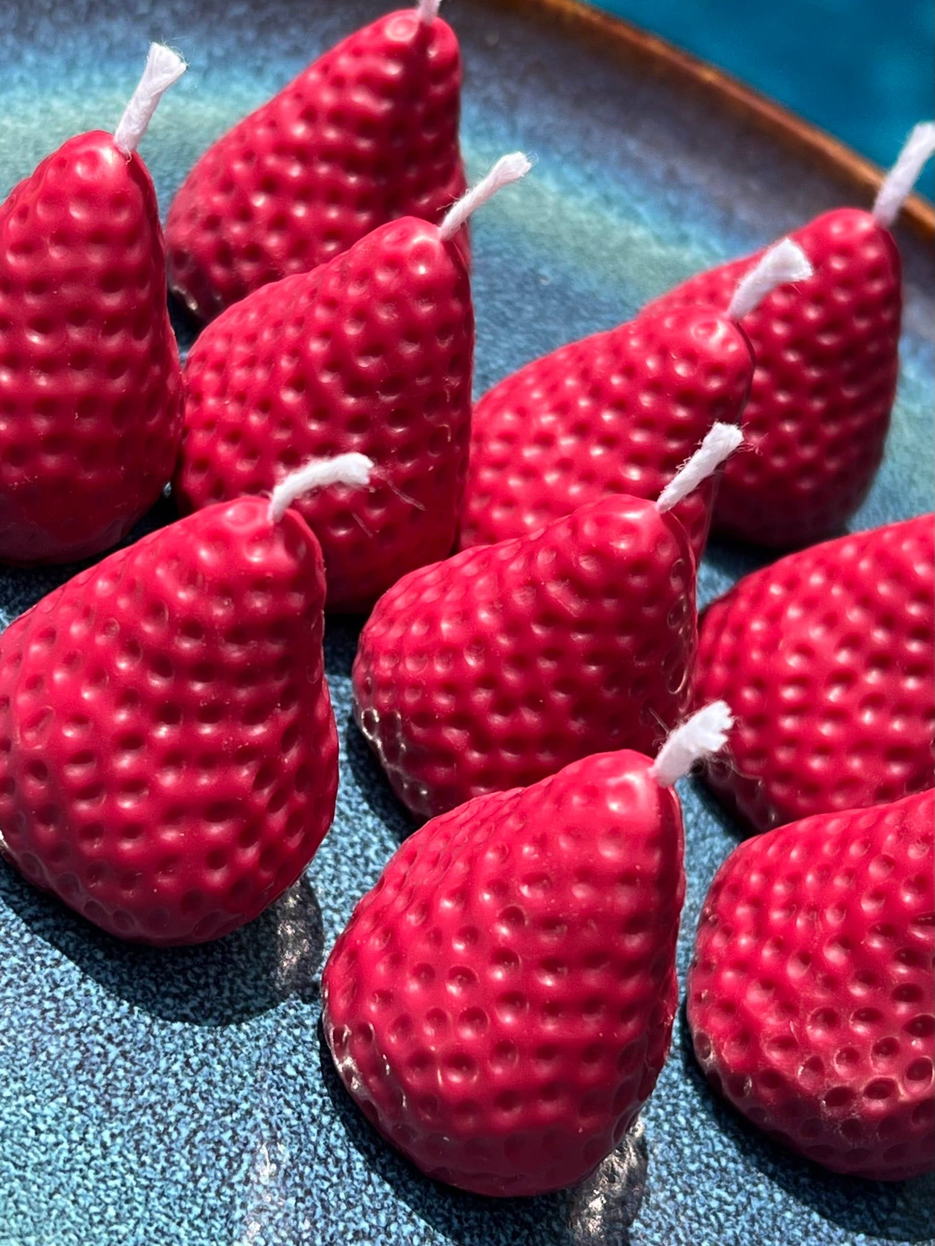Ensemble de 5 bougies fraises - Image 4