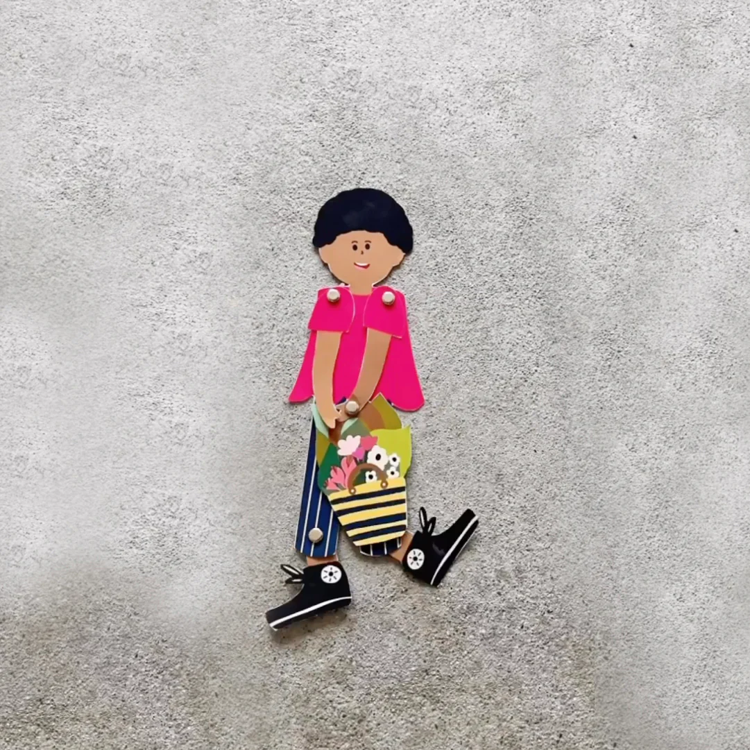 Ensemble de 2 personnages en papier à construire [modèles variés] - Image 3