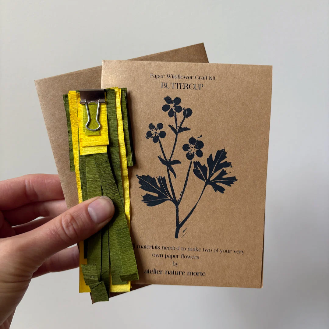 Ensemble DIY de fleurs en papier à assembler 'Bouton d'or' - Image 2