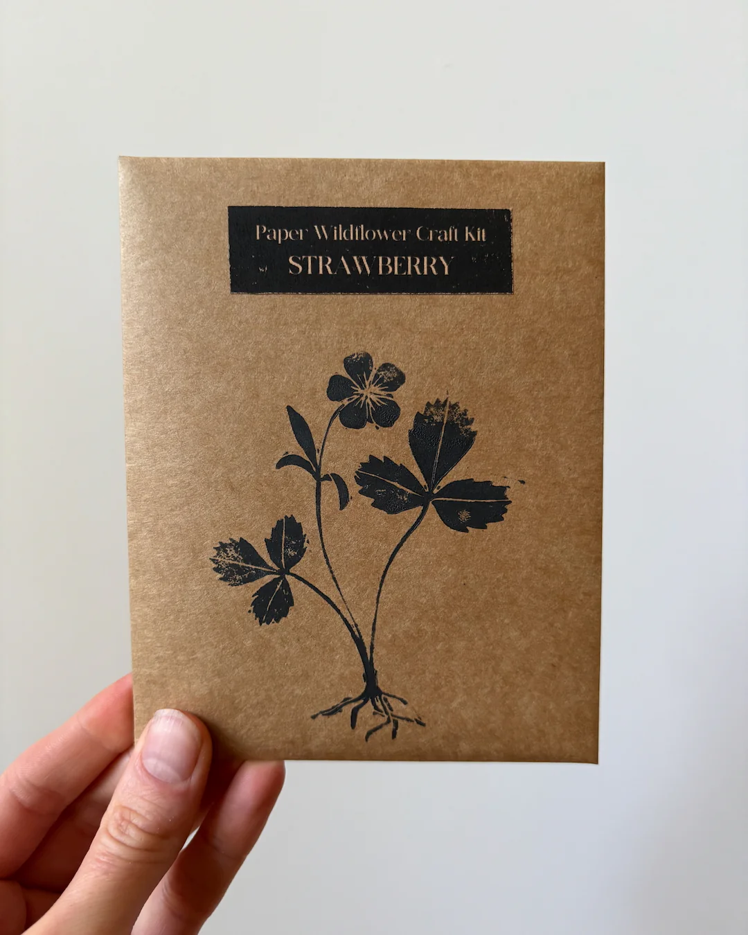 Ensemble DIY de fleurs en papier à assembler 'Fraisier sauvage' - Image 3